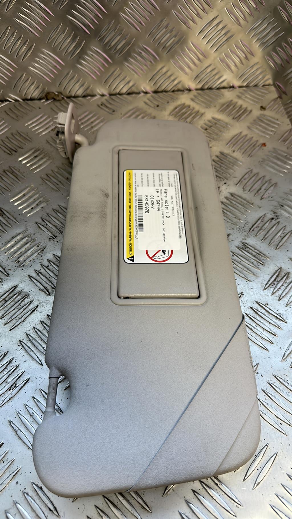 Visiera parasole destra PEUGEOT 407 PHASE 1 Gasolina - 1