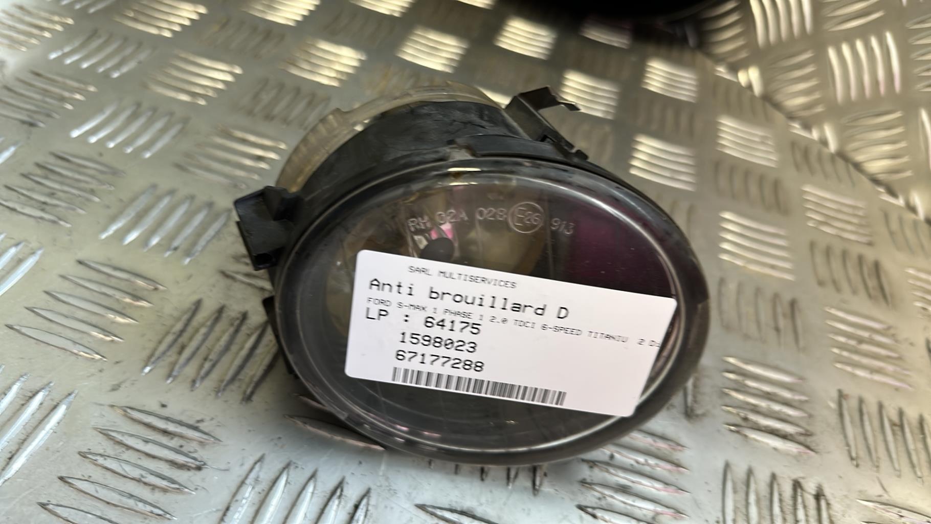 Fendinebbia destro (luci) FORD S-MAX 1 PHASE 1 Diésel - 1