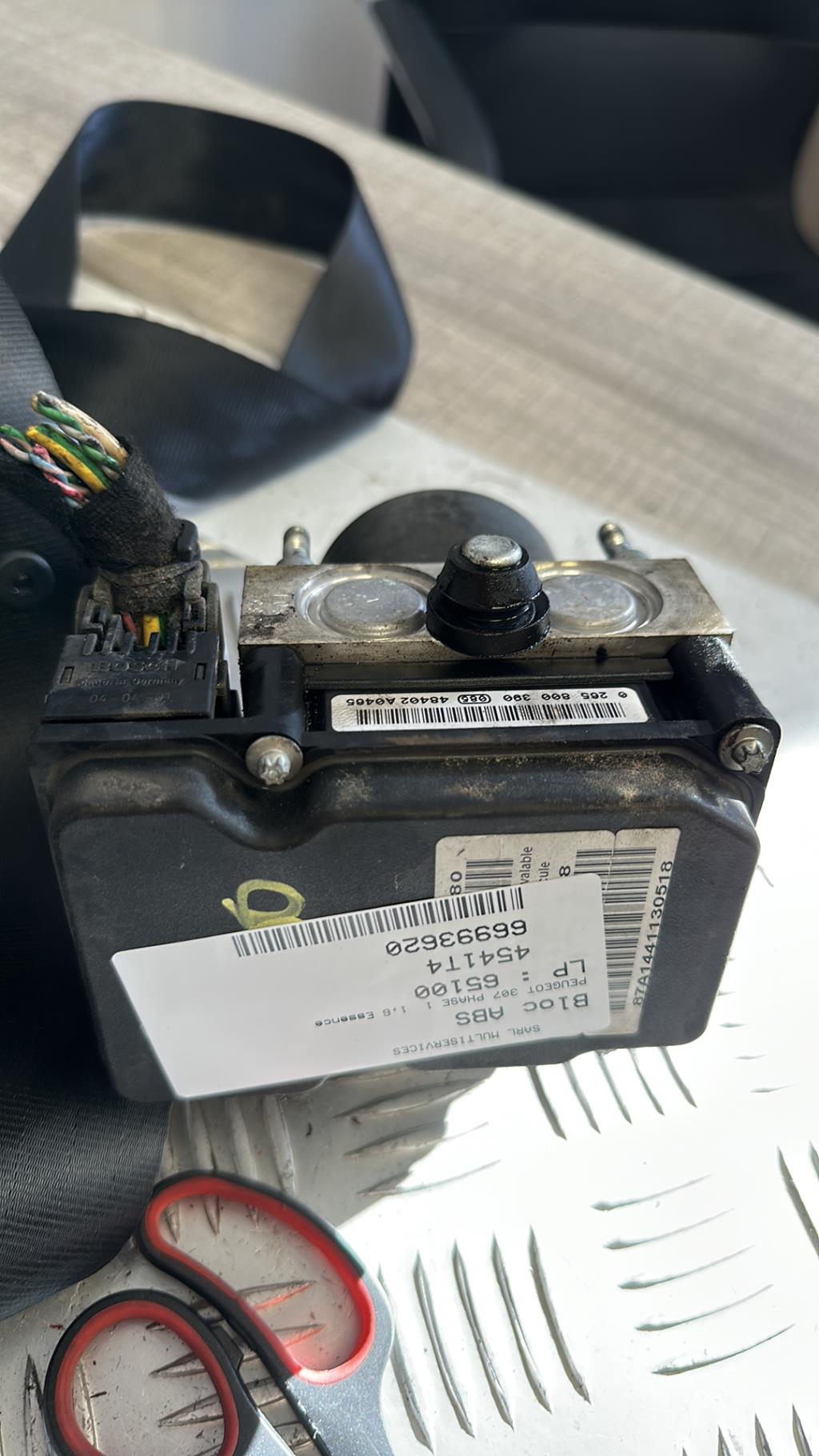 Blocco ABS (antibloccaggio freni) PEUGEOT 307 PHASE 1 Gasolina - 1