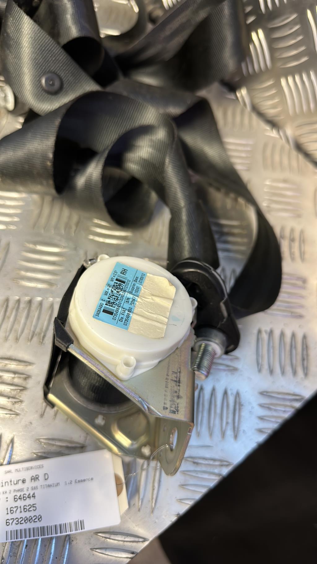 Cintura di sicurezza posteriore destra FORD KA 2 PHASE 2 Gasolina - 1