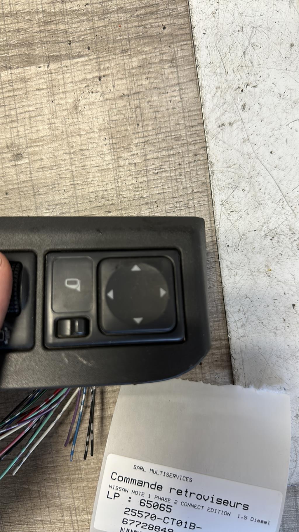 Commande retroviseurs NISSAN NOTE 1 PHASE 2 Diesel - 1