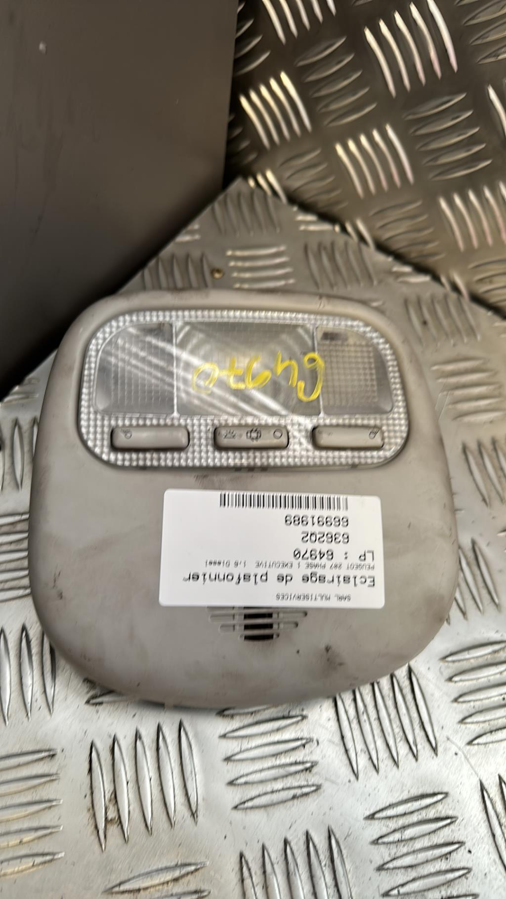 Eclairage de plafonnier PEUGEOT 207 PHASE 1 Diesel - 1