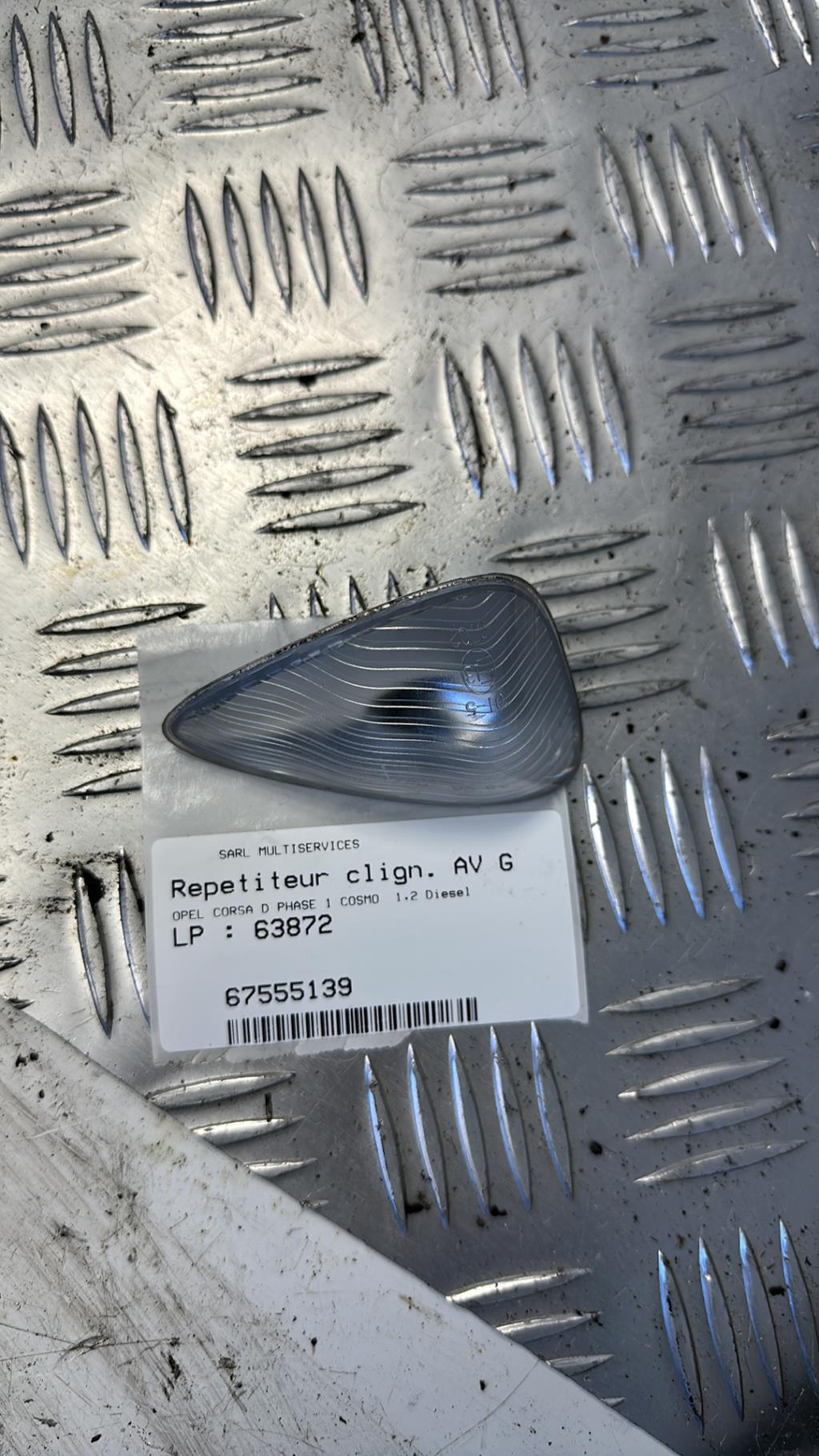Ripetitore lampeggiante anteriore sinistro (Luci) OPEL CORSA D PHASE 1 Diésel - 1
