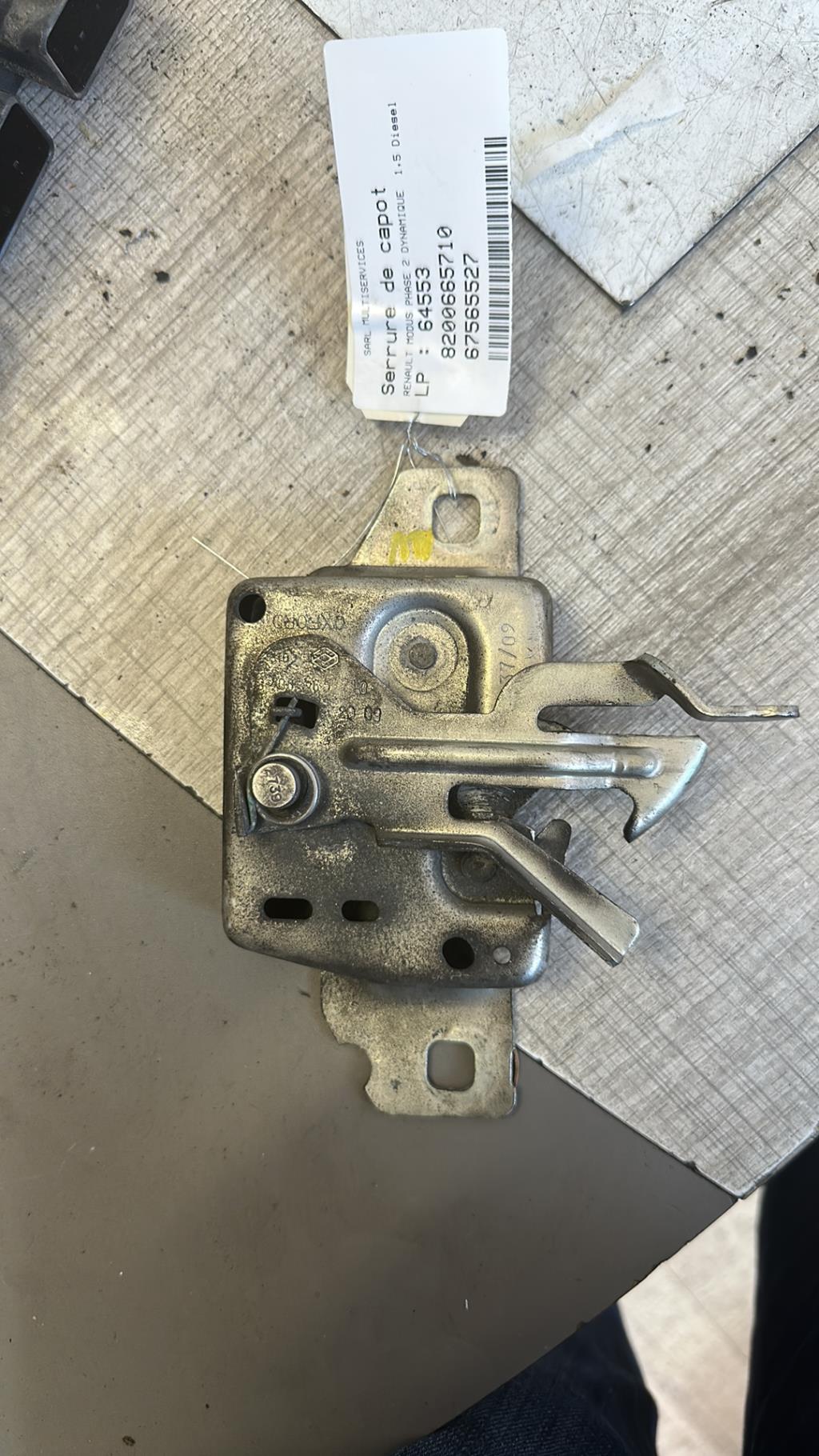 Serrure de capot RENAULT MODUS PHASE 2 Diesel - 1