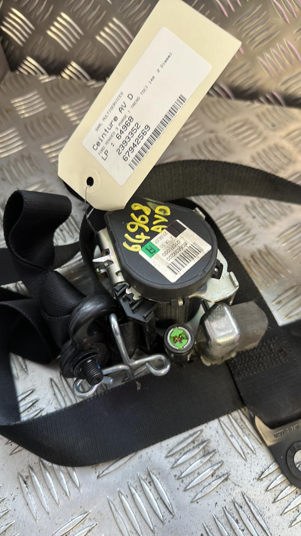 Cintura di sicurezza anteriore destra FORD MONDEO 3 PHASE 1 Diésel - 1