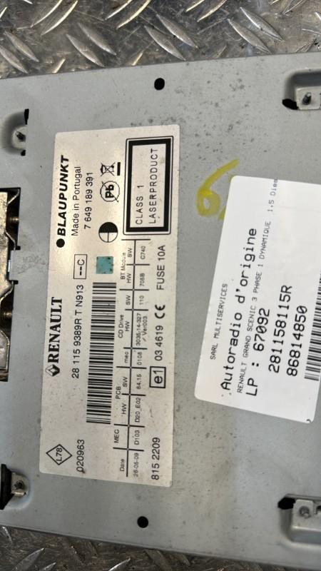 Autoradio originale RENAULT GRAND SCENIC 3 PHASE 1 Diésel - 1