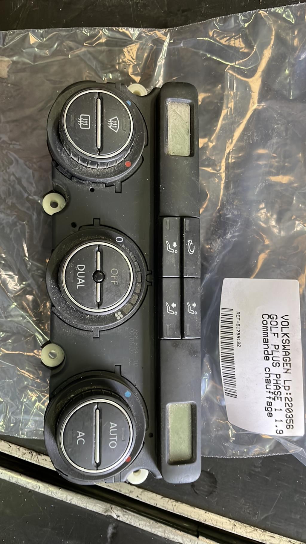Commande chauffage VOLKSWAGEN GOLF PLUS PHASE 1 Diesel - 1