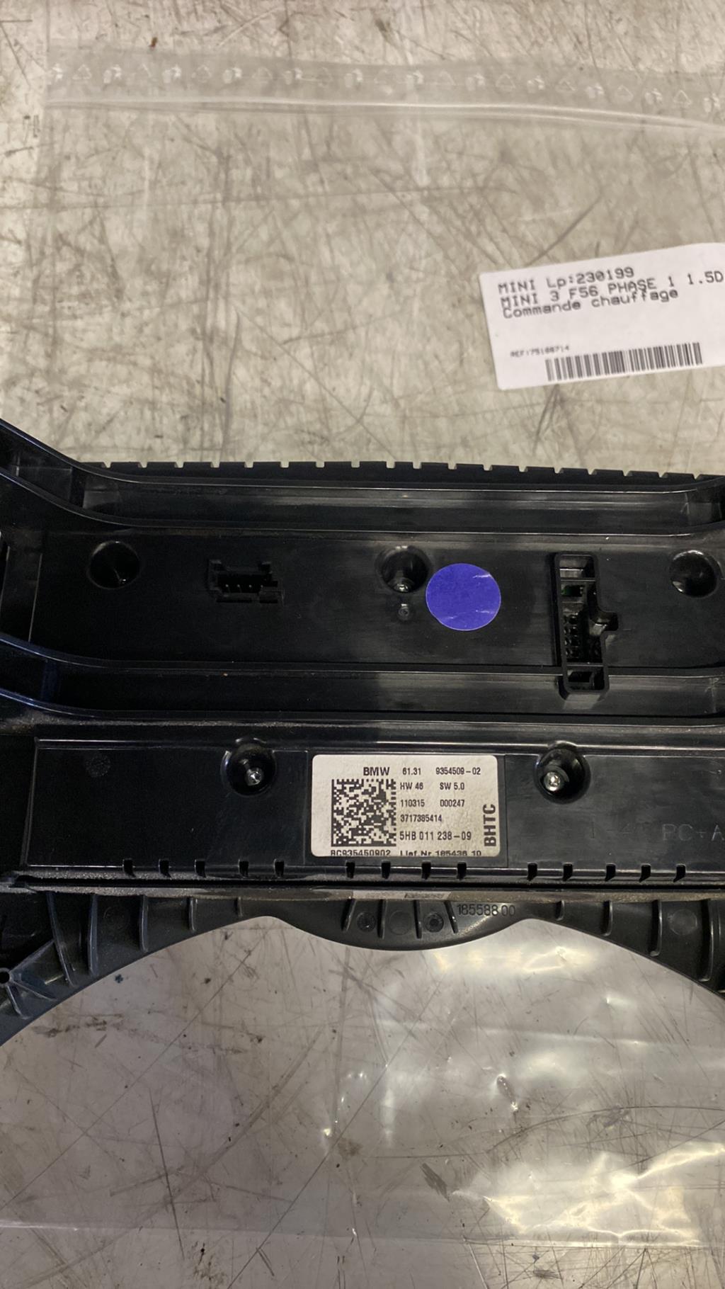 Commande chauffage MINI MINI 3 F56 PHASE 1 Diesel - 1