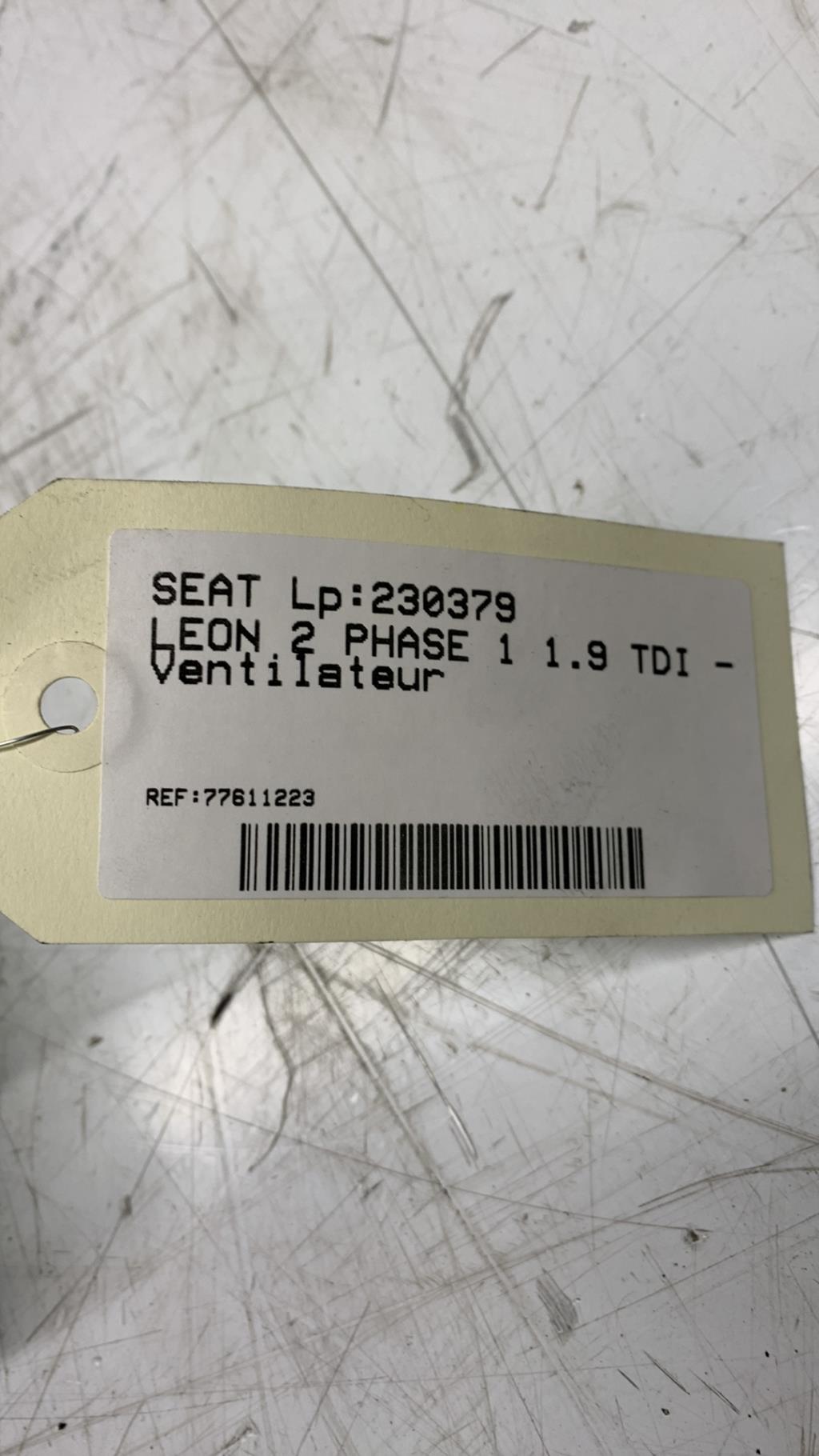 Ventilateur SEAT LEON 2 PHASE 1 Diesel - 1