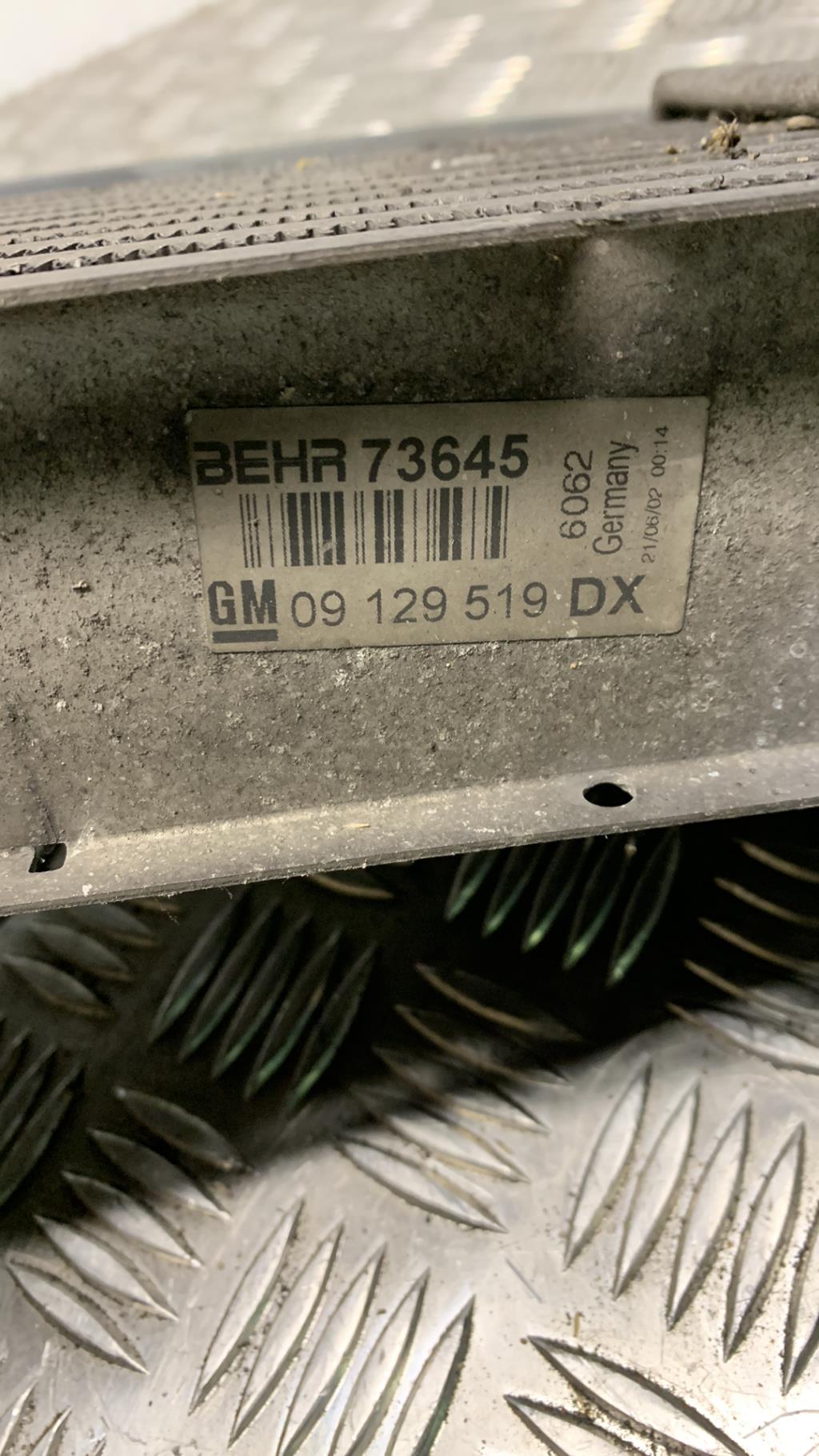 Echangeur air (Intercooler) OPEL ZAFIRA A PHASE 1 Diesel - 1
