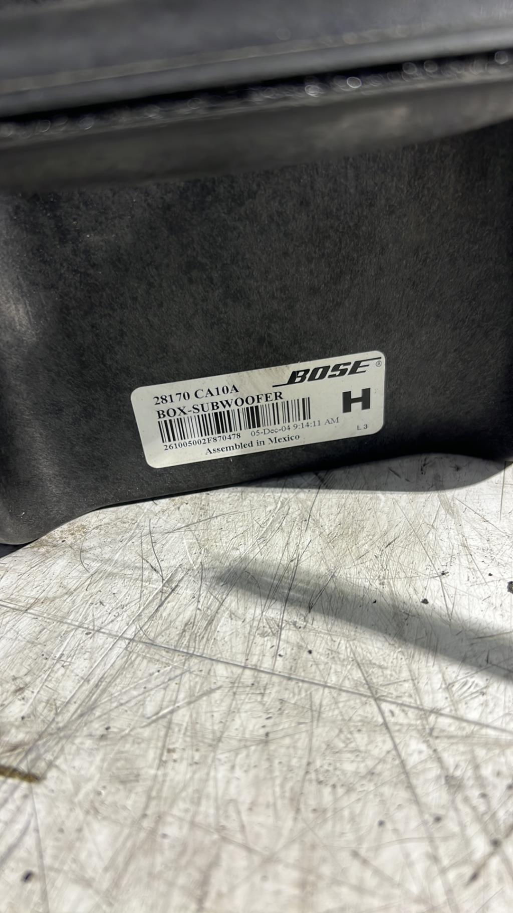 Caisson de basses NISSAN MURANO 1 Essence - 1