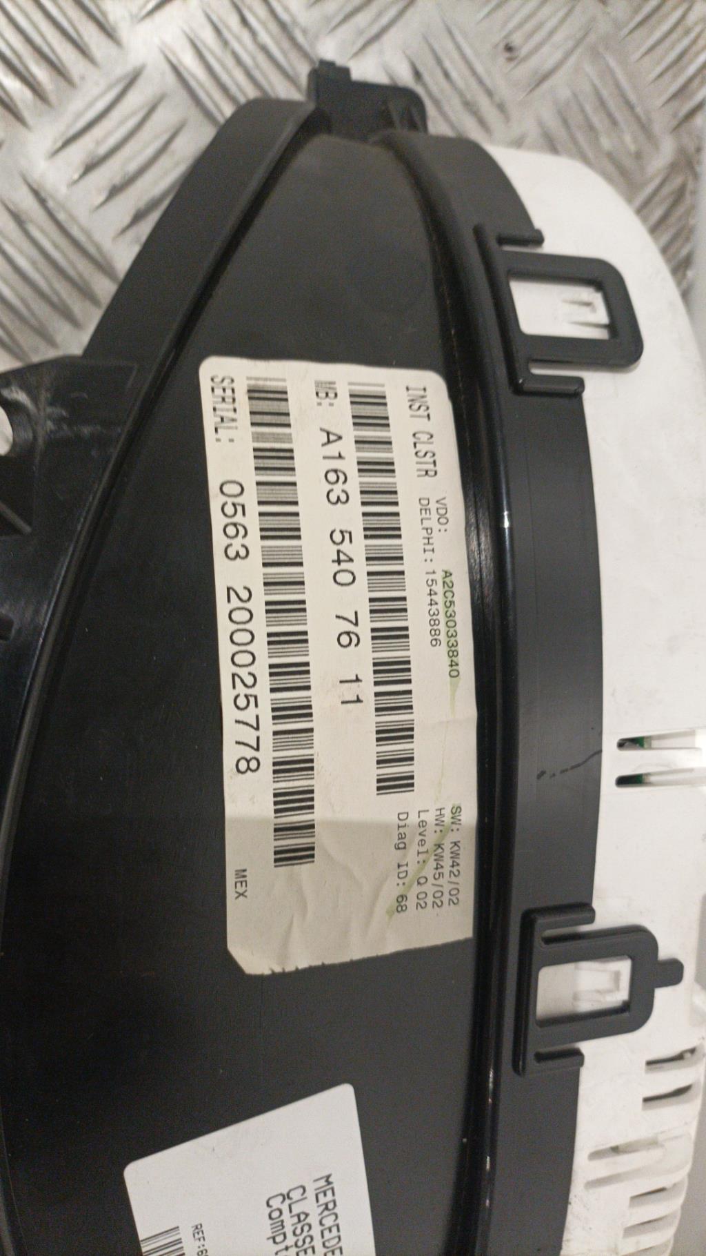 Compteur MERCEDES CLASSE M 163  - 1