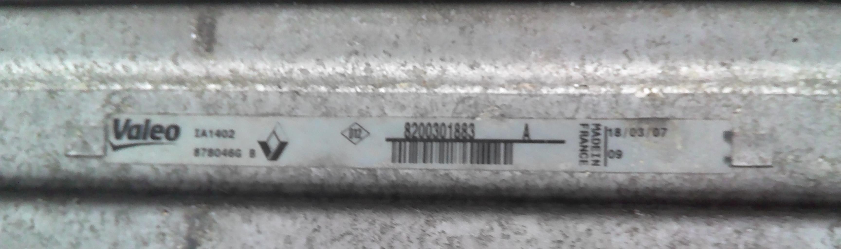 Echangeur air (Intercooler) RENAULT ESPACE 4 PHASE 2 Diesel - 1