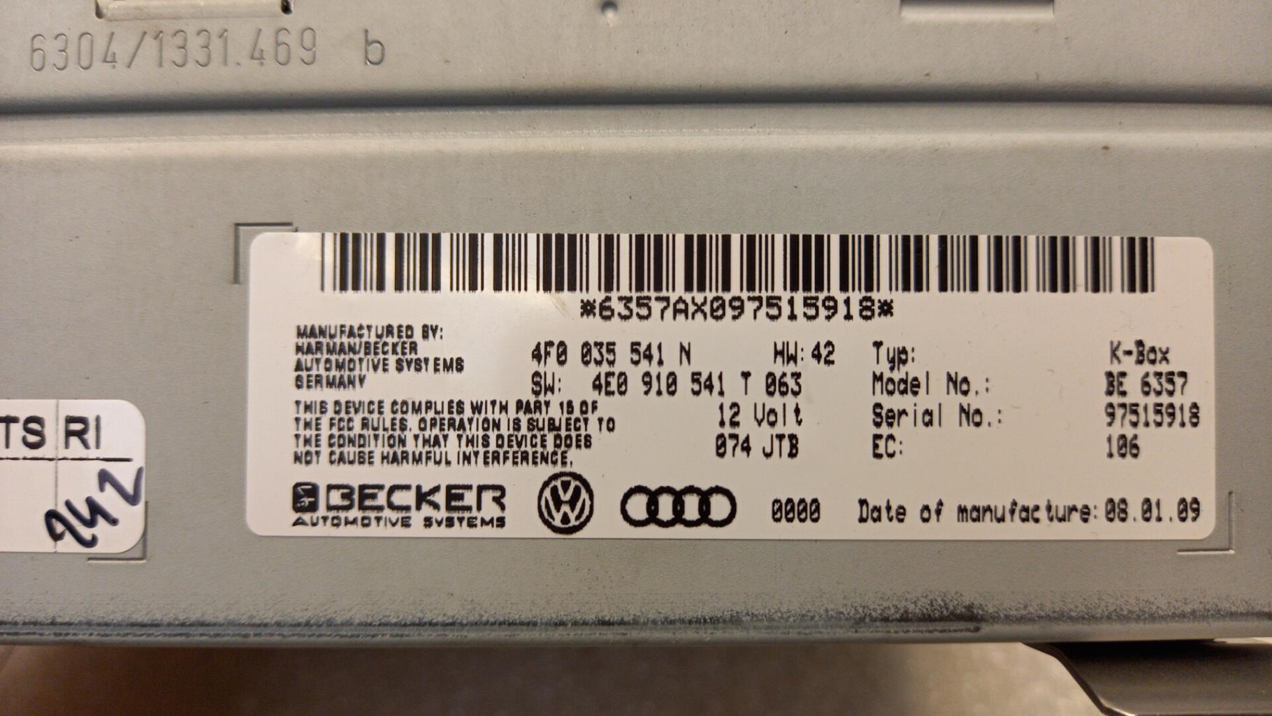 Recepteur AUDI A4 3 AVANT PHASE 1 BREAK Diesel - 1