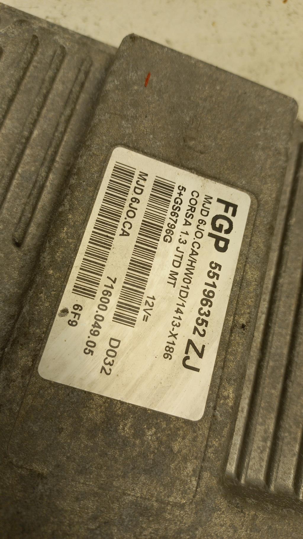 Calculateur OPEL CORSA C PHASE 2 Diesel - 1