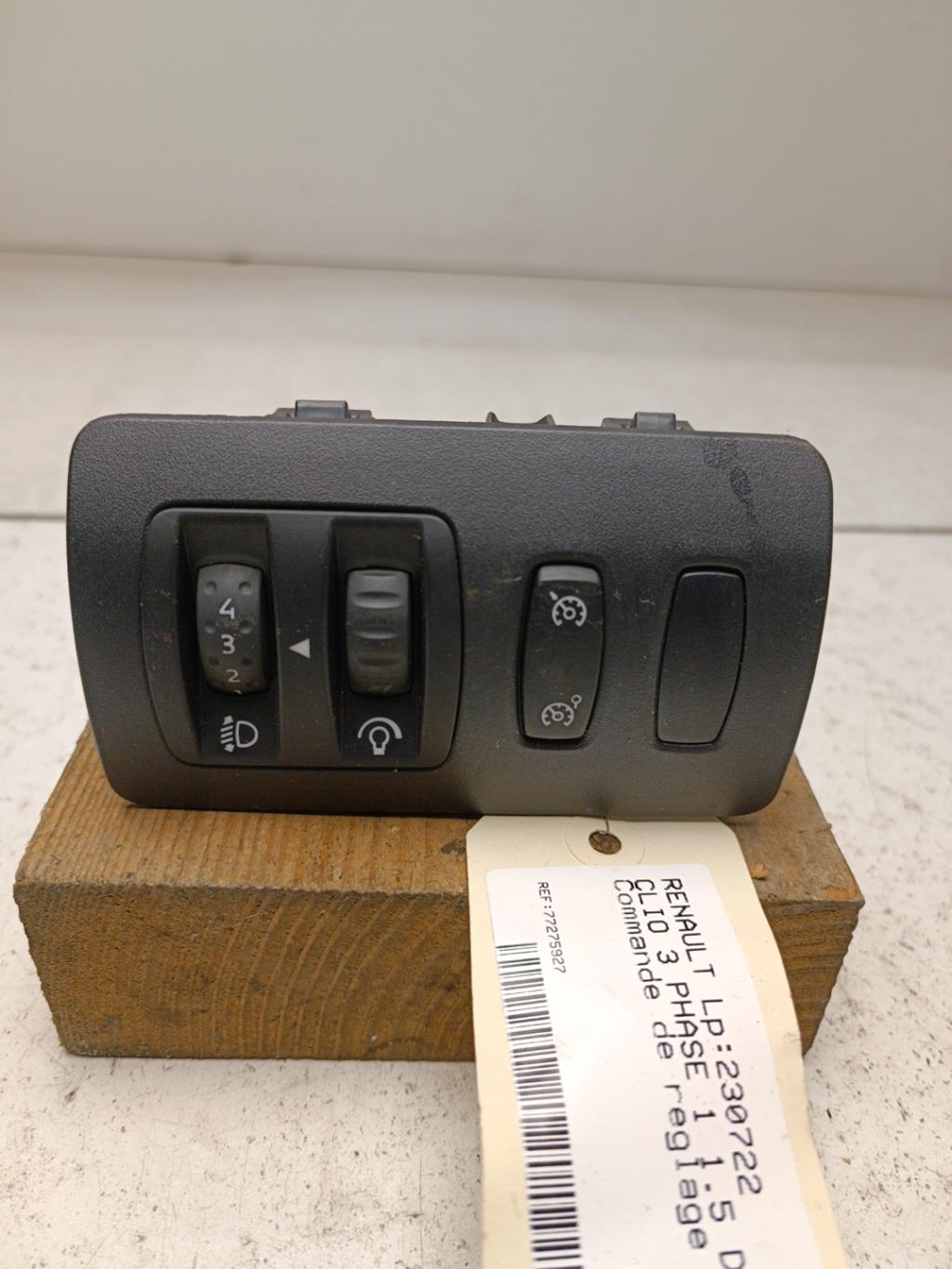 Commande de reglage hauteur de phare RENAULT CLIO 3 PHASE 1 Diesel - 1