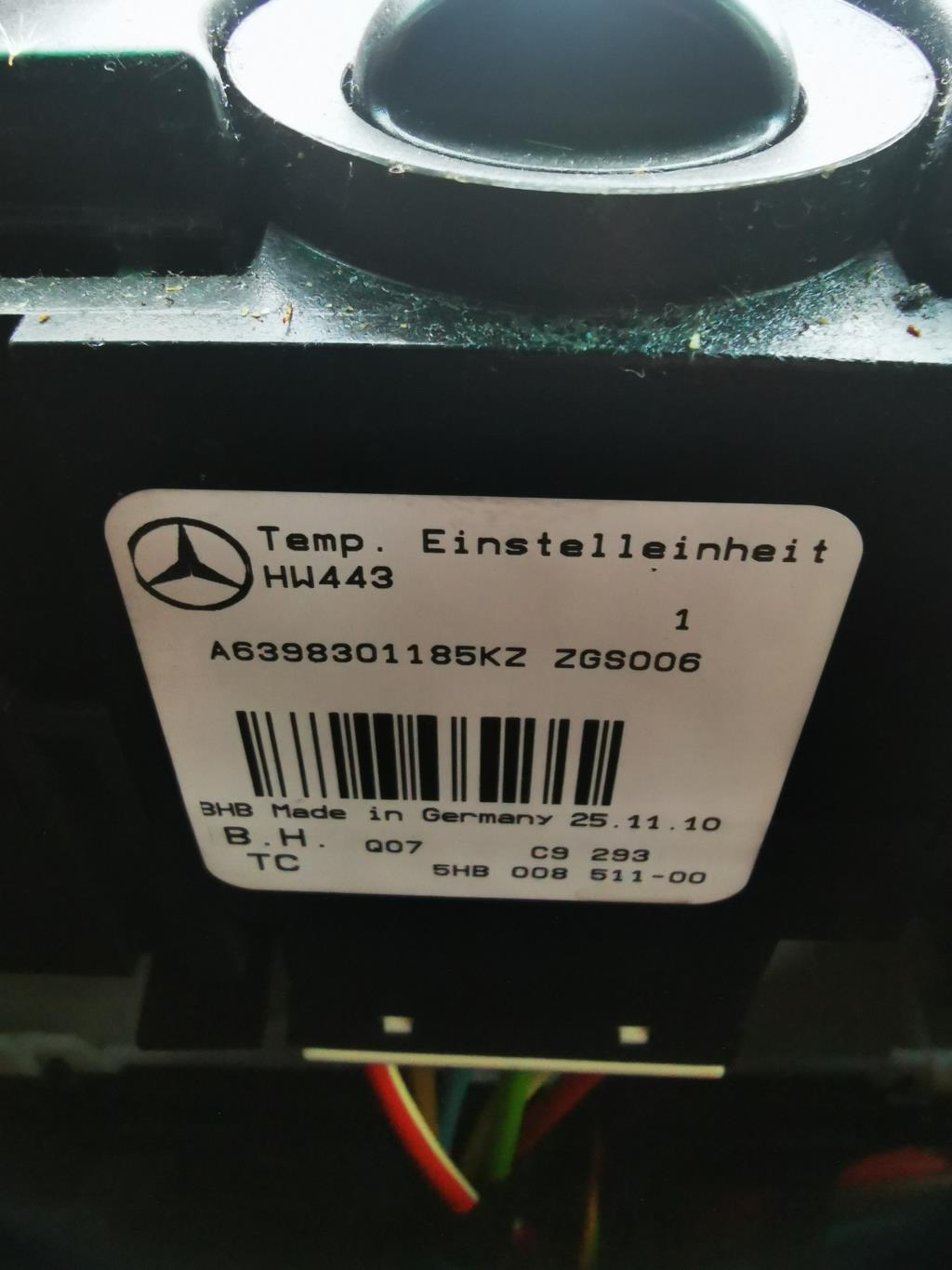 Commande chauffage MERCEDES VITO 639 PHASE 2 Diesel - 1