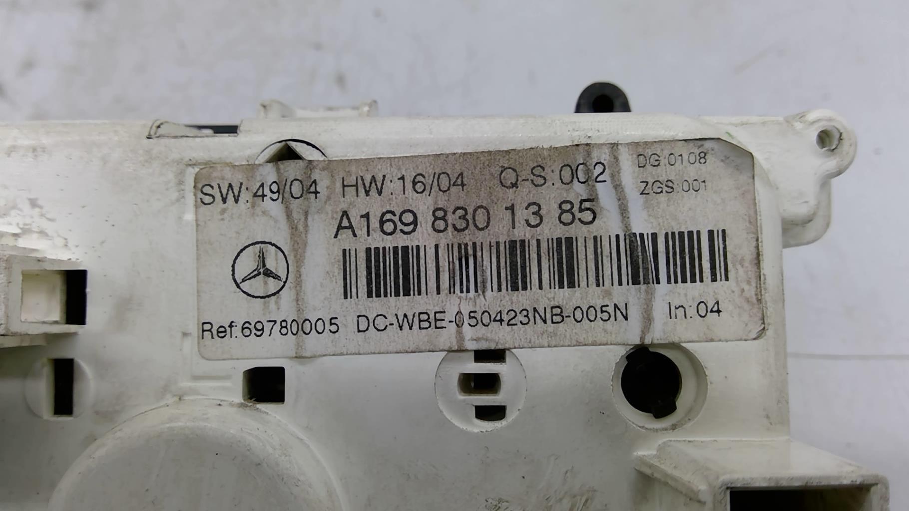 Commande chauffage MERCEDES CLASSE A 169 PHASE 1  - 1