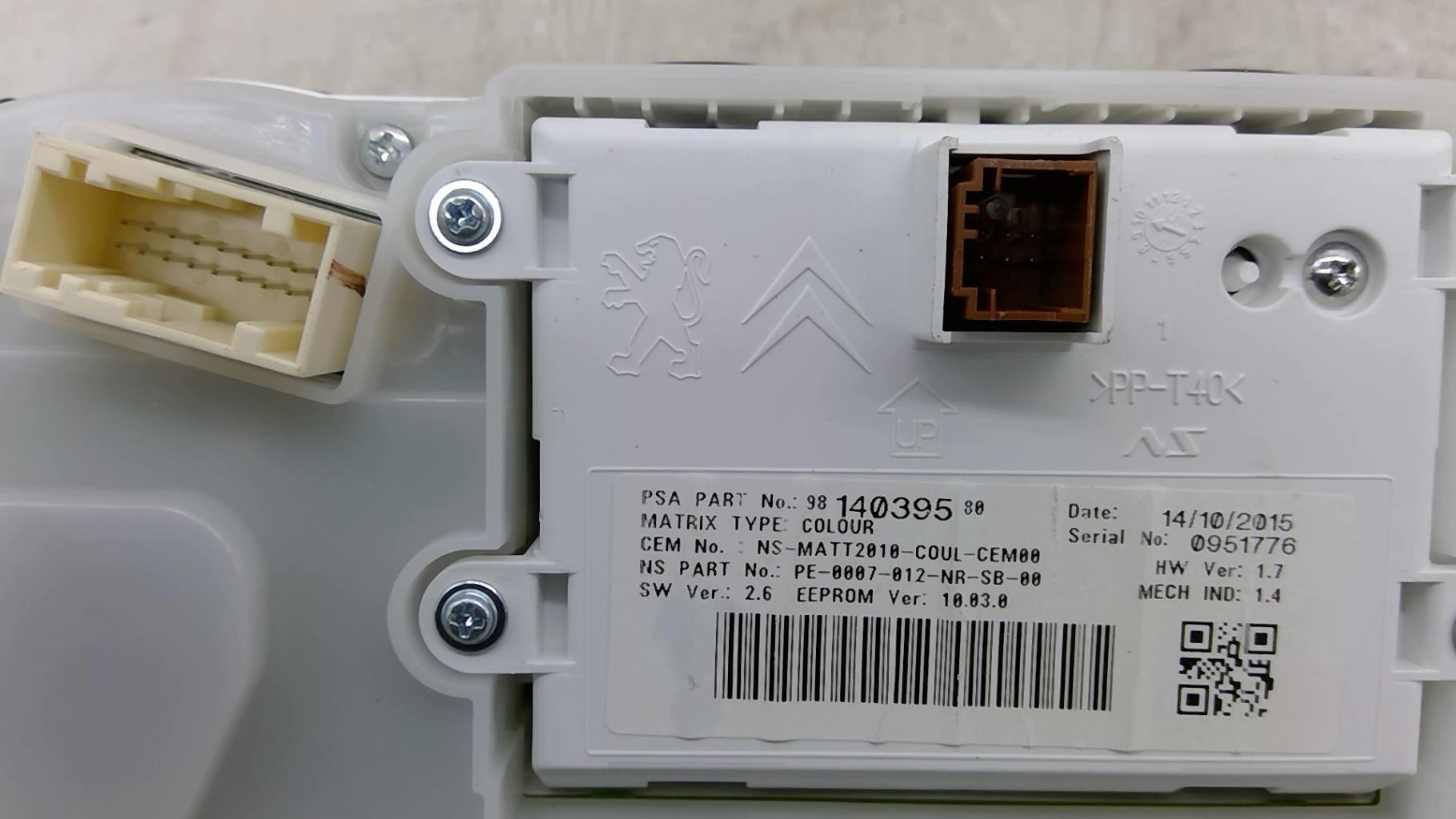 Compteur PEUGEOT 2008 1 PHASE 1  - 1