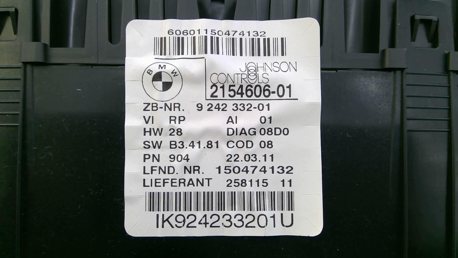Compteur BMW SERIE 1 E87 PHASE 2 Diesel - 1