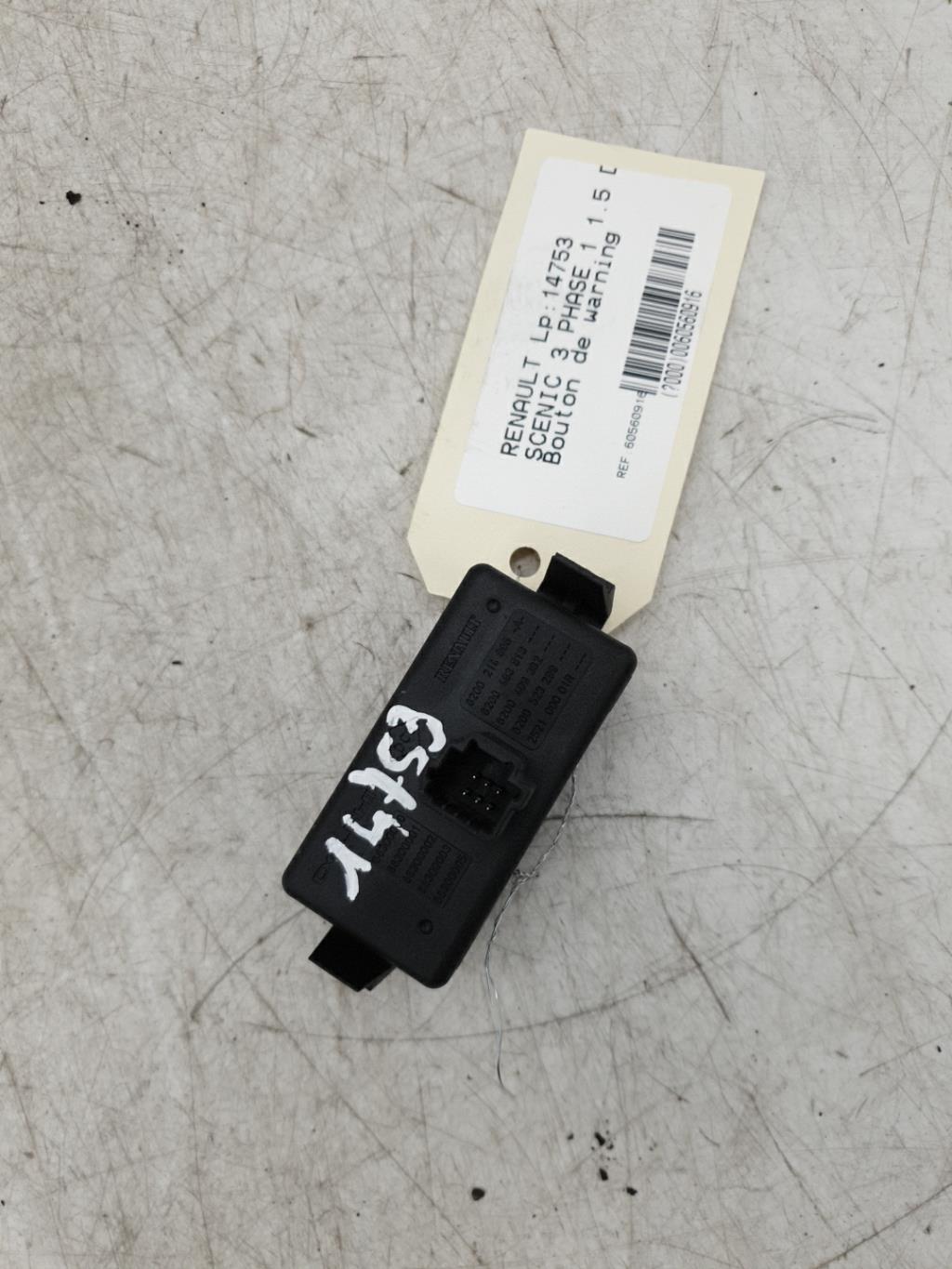 Bouton de warning RENAULT SCENIC 3 PHASE 1 Diesel - 1