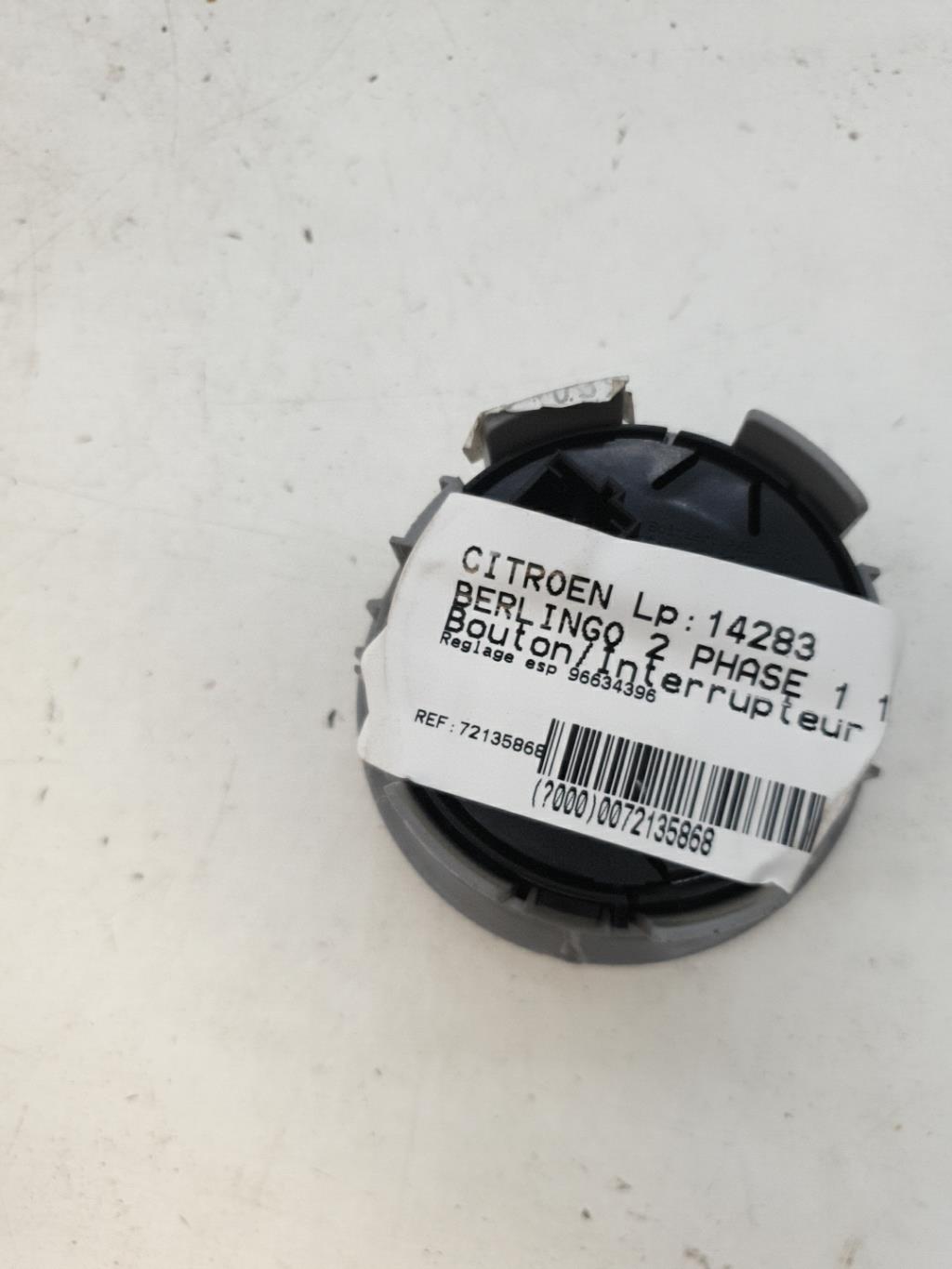 Bouton/Interrupteur CITROEN BERLINGO 2 PHASE 1 Diesel - 1