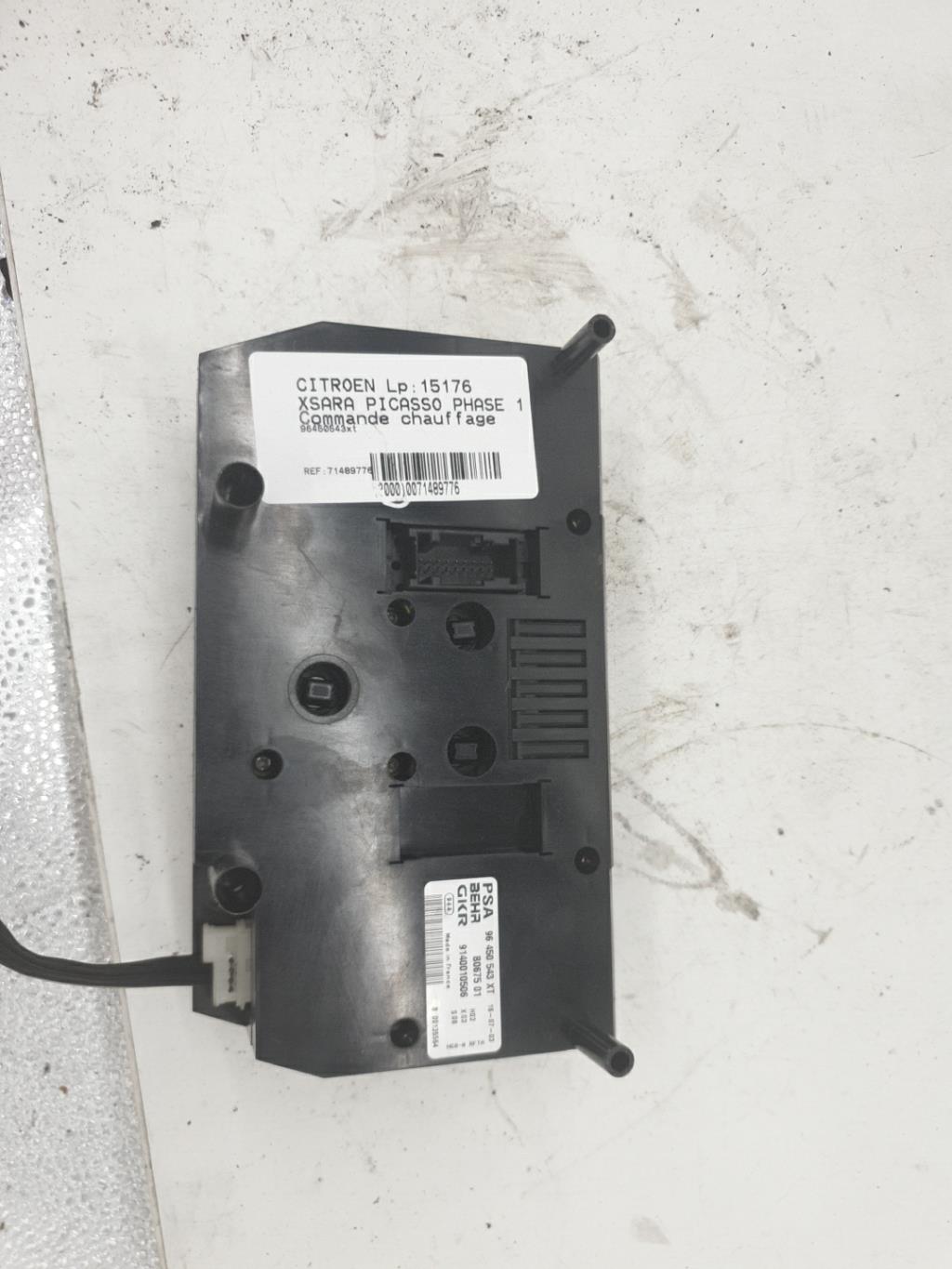 Commande chauffage CITROEN XSARA PICASSO PHASE 1 Diesel - 1