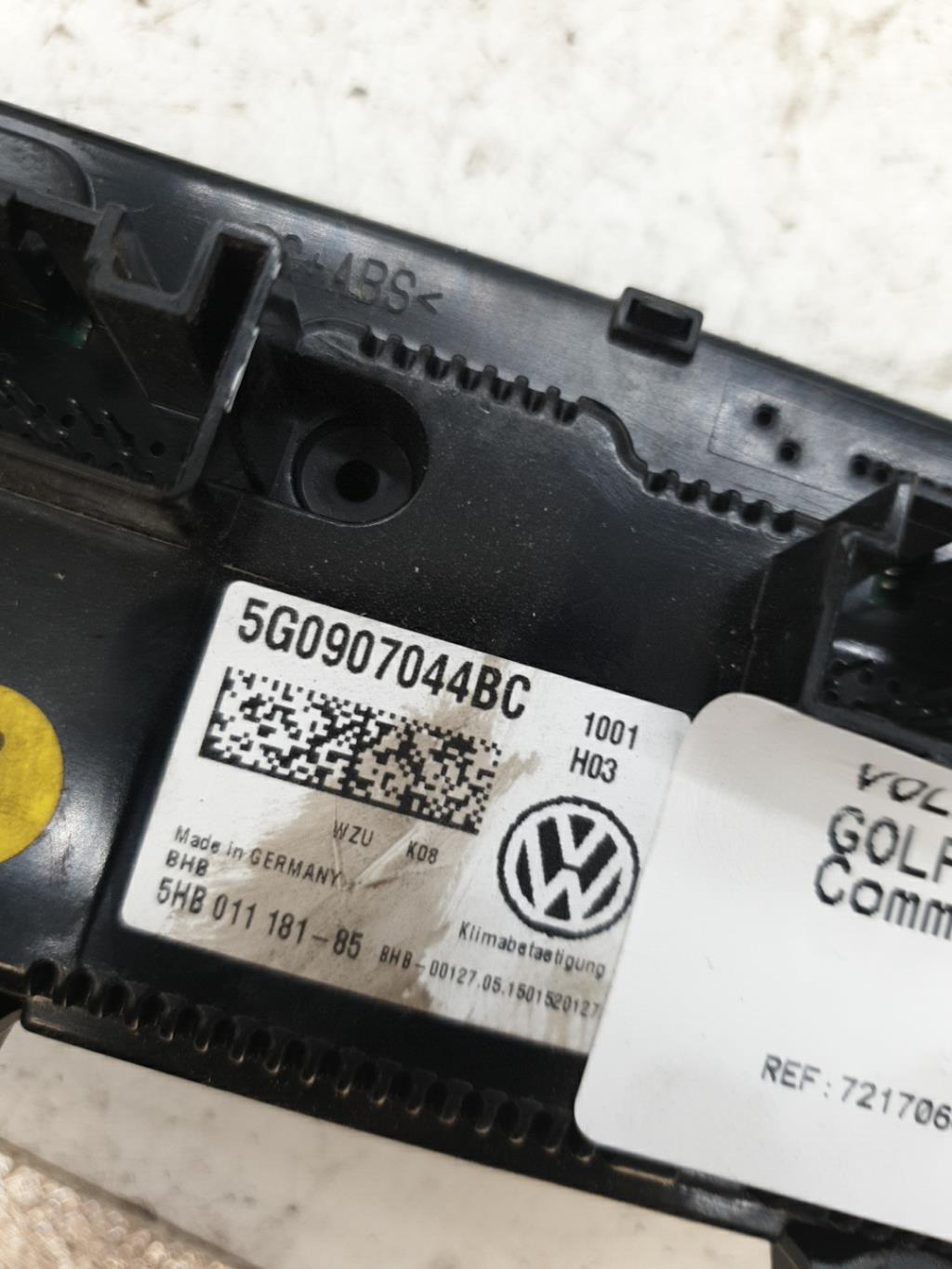 Commande chauffage VOLKSWAGEN GOLF 7 PHASE 1 Diesel - 1