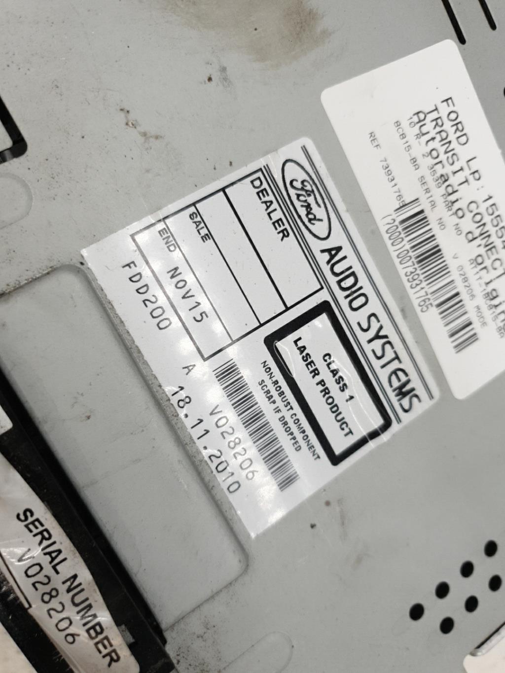 Autoradio d'origine FORD TRANSIT CONNECT 1 PHASE 3 Diesel - 1