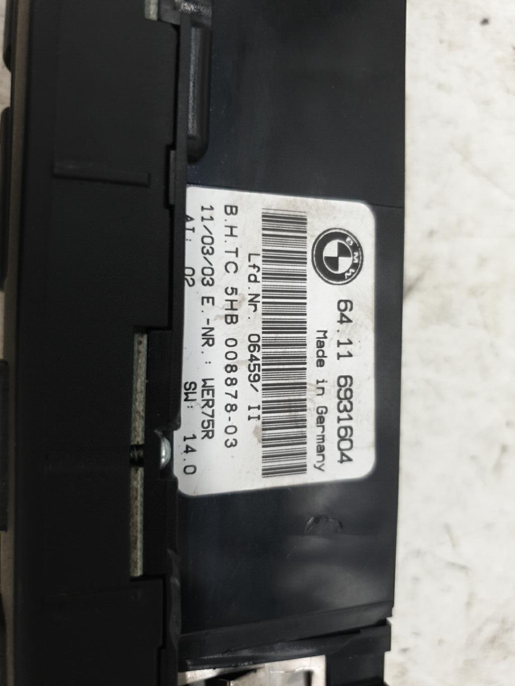 Commande chauffage BMW SERIE 3 E46 PHASE 2  - 1