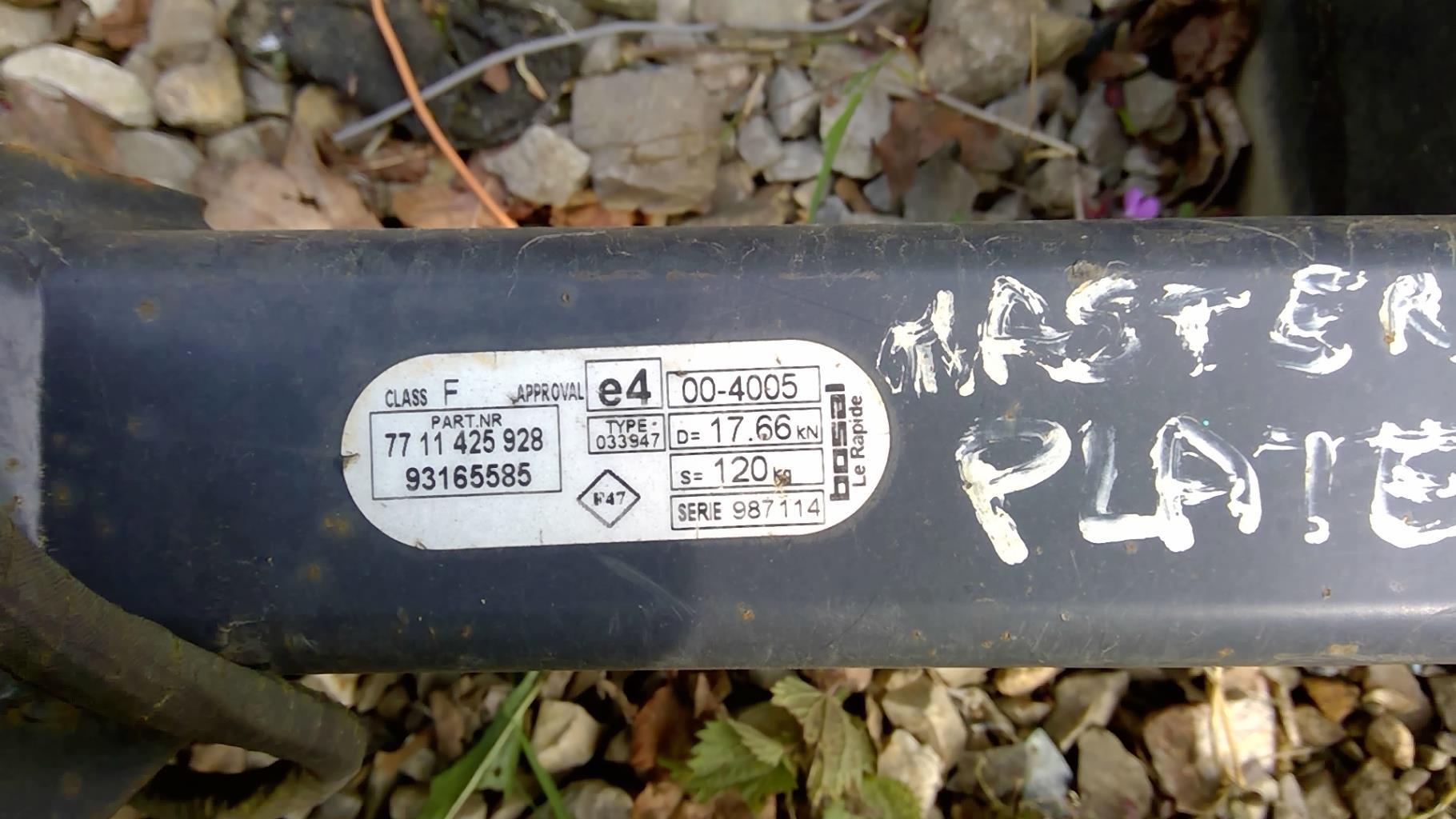Attelage (boule de remorquage) RENAULT MASTER 3 PHASE 2 Diesel - 1