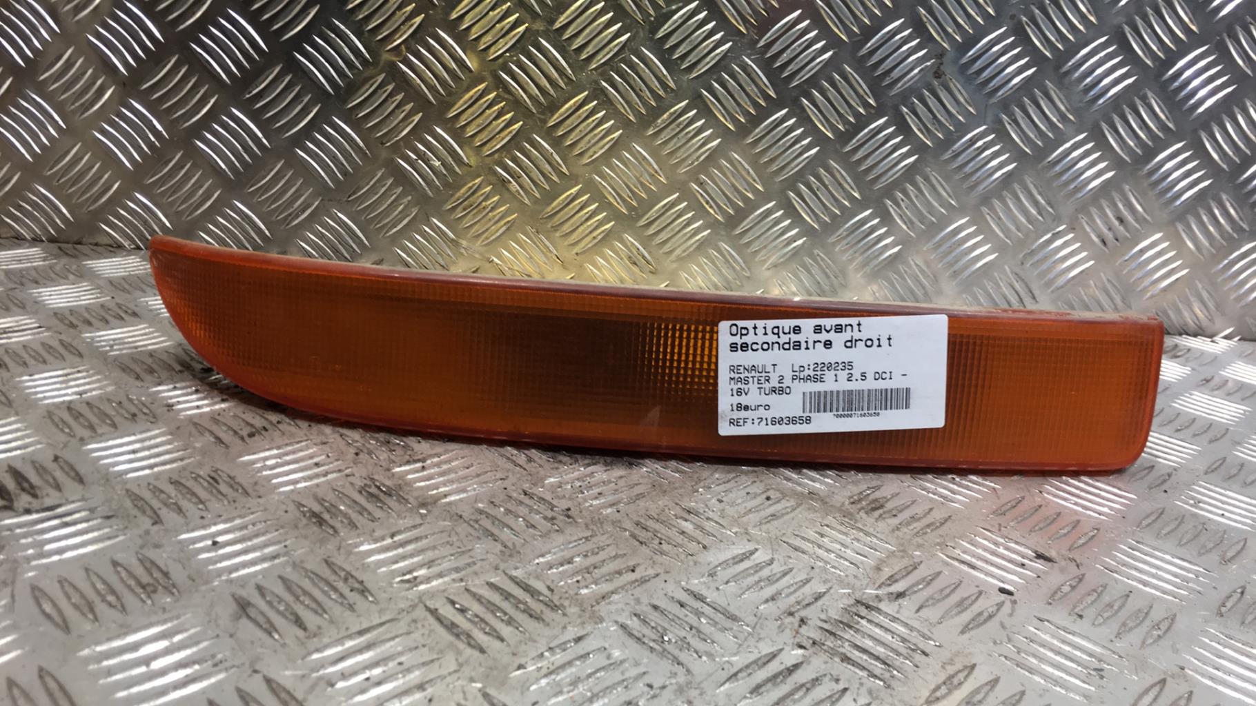Optique avant secondaire droit (feux)(clignotant) RENAULT MASTER 2 PHASE 1 Diesel - 1