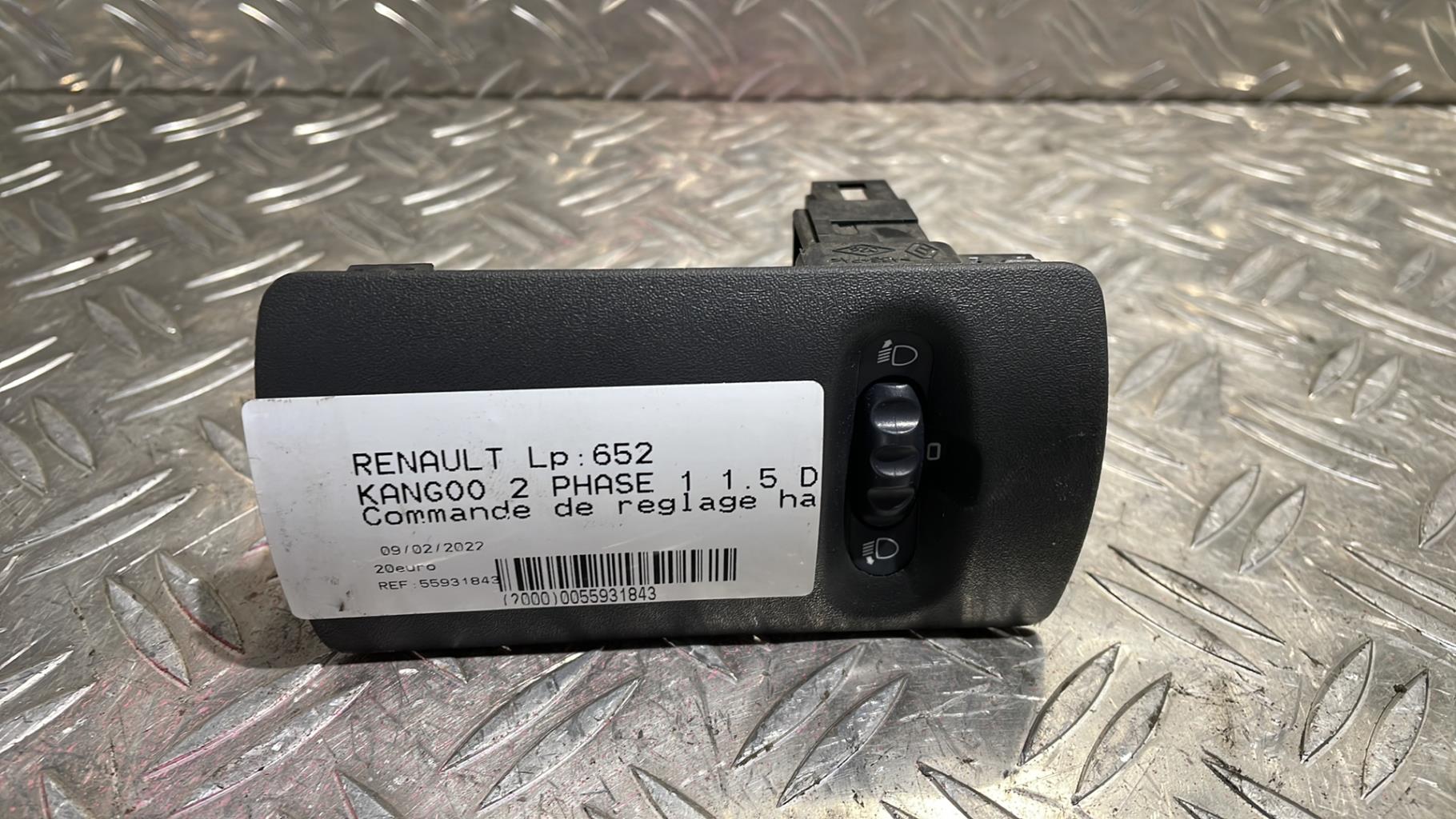 Commande de reglage hauteur de phare RENAULT KANGOO 2 PHASE 1 Diesel - 1