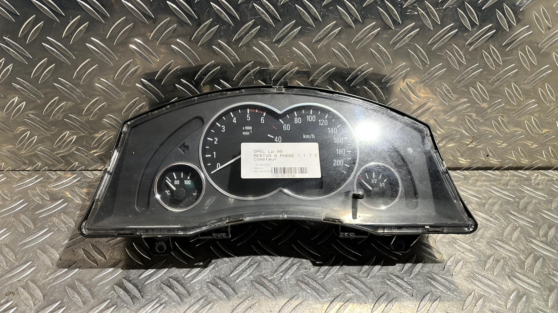Tachimetro OPEL MERIVA A PHASE 1 Diésel - 1