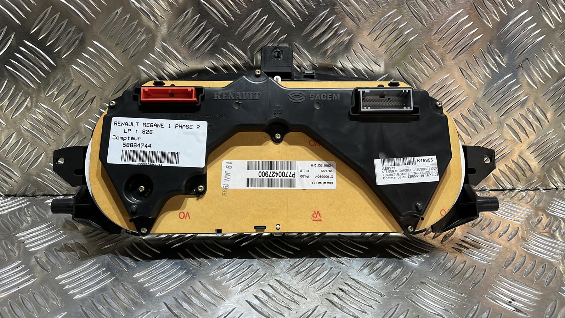 Tachimetro RENAULT MEGANE 1 PHASE 2 Gasolina - 1