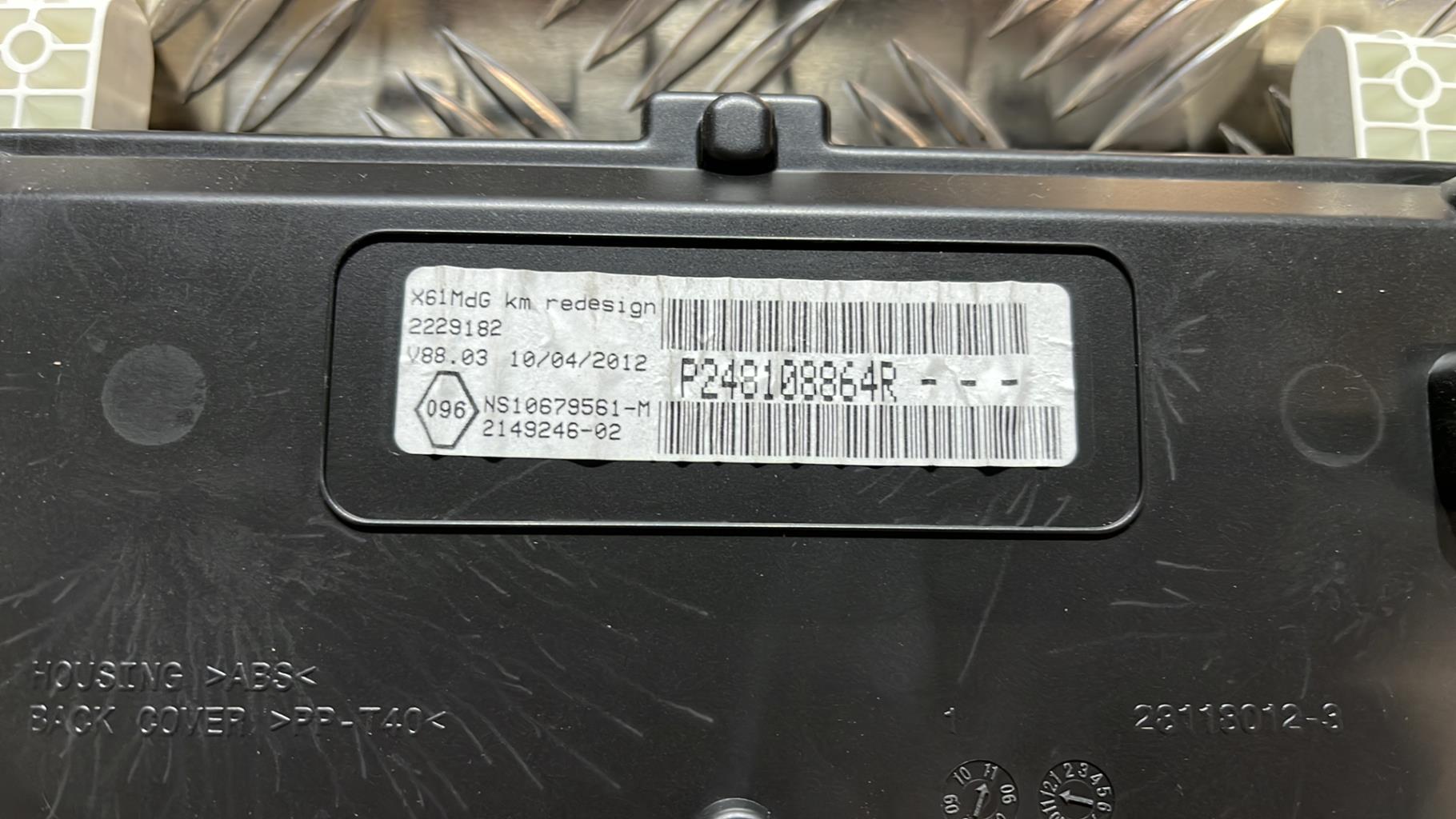 Compteur RENAULT KANGOO 2 PHASE 1 Diesel - 1