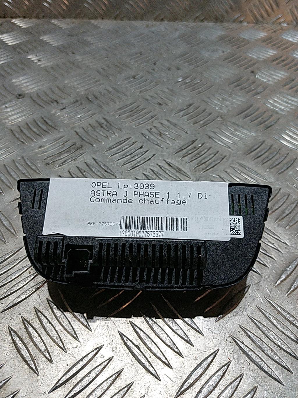 Commande chauffage OPEL ASTRA J PHASE 1 Diesel - 1