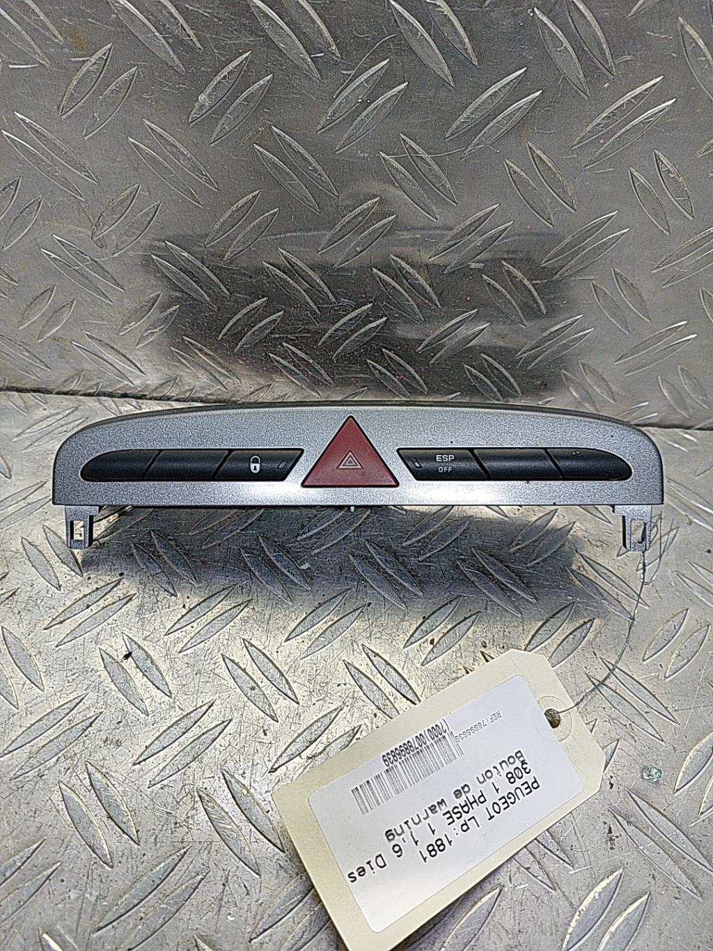 Bouton de warning PEUGEOT 308 1 PHASE 1 Diesel - 1