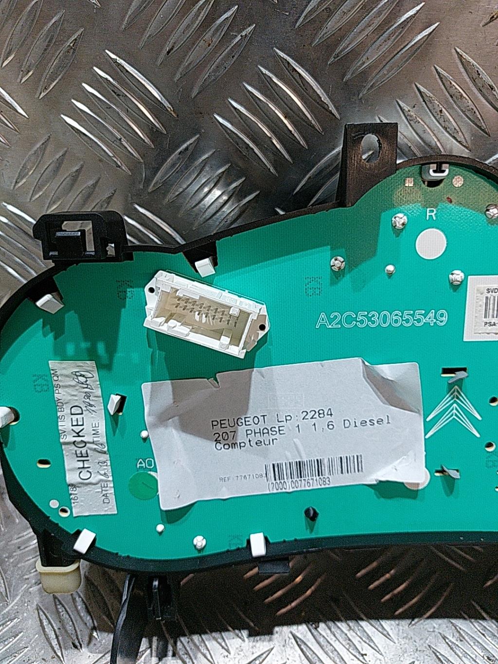 Tachimetro PEUGEOT 207 PHASE 1 Diésel - 1