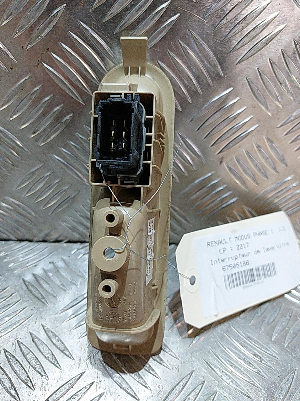 Interruttore lavacristalli posteriore sinistro RENAULT MODUS PHASE 1 Diésel - 1