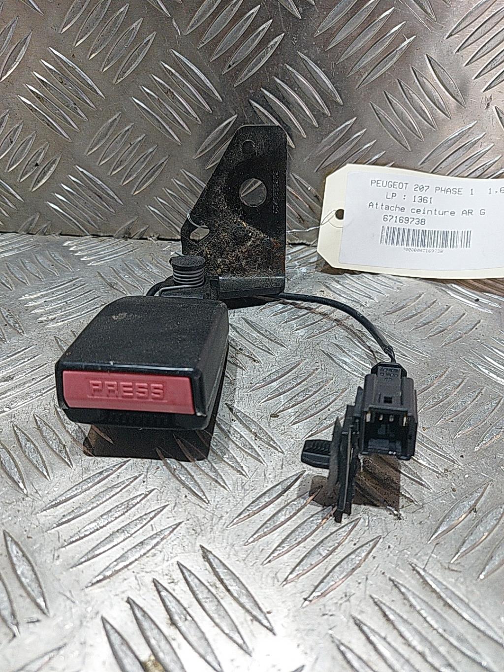 Aggancio cintura sicurezza posteriore sinistro PEUGEOT 207 PHASE 1 Diésel - 1