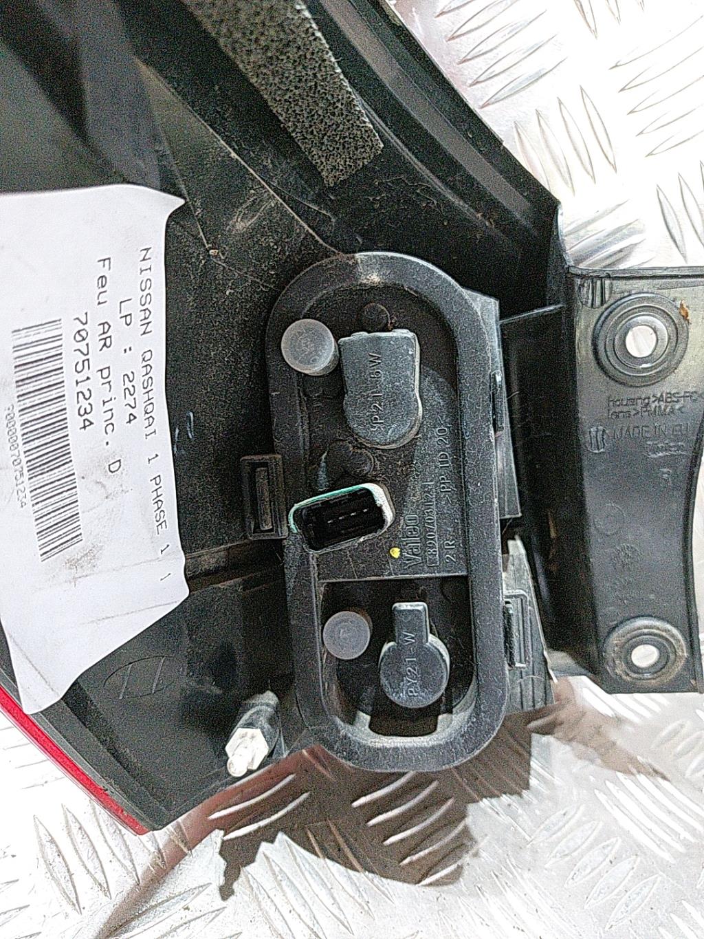 Fanale posteriore principale destro (luci) NISSAN QASHQAI 1 PHASE 1 Diésel - 1