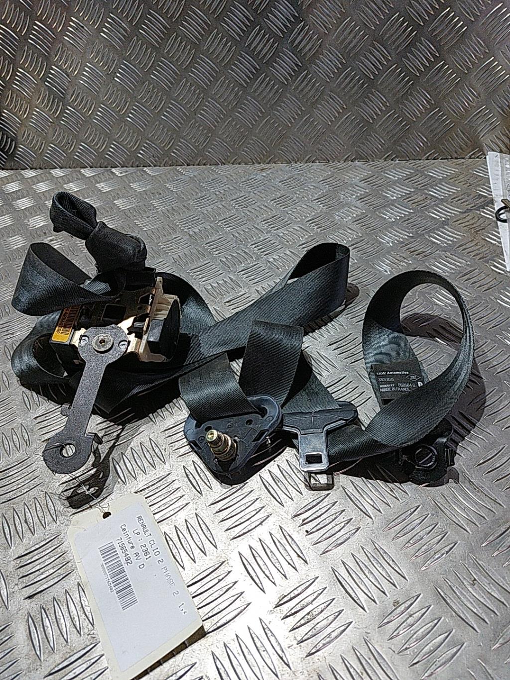 Cintura di sicurezza anteriore destra RENAULT CLIO 2 PHASE 2 Gasolina - 1