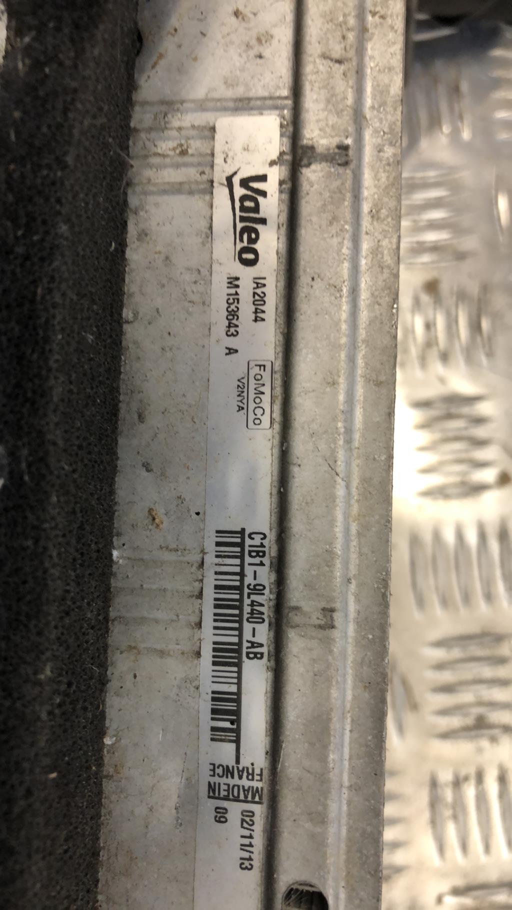 Echangeur air (Intercooler) FORD FIESTA 6 PHASE 2 Essence - 1