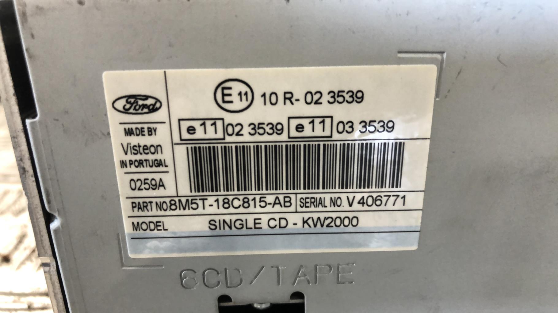 Autoradio d'origine FORD FOCUS 2 PHASE 2 BREAK Diesel - 1