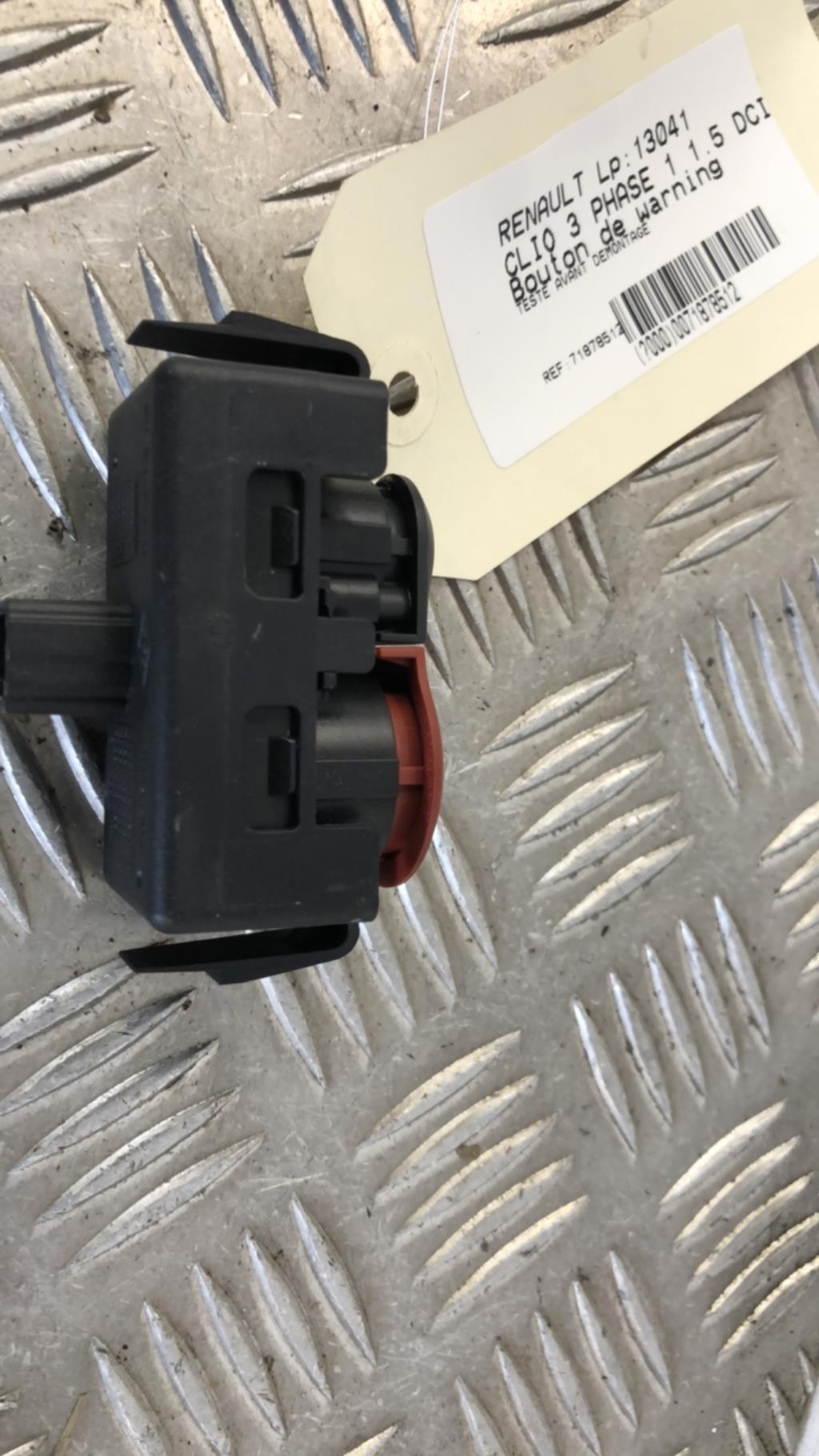 Bouton de warning RENAULT CLIO 3 PHASE 1  - 1