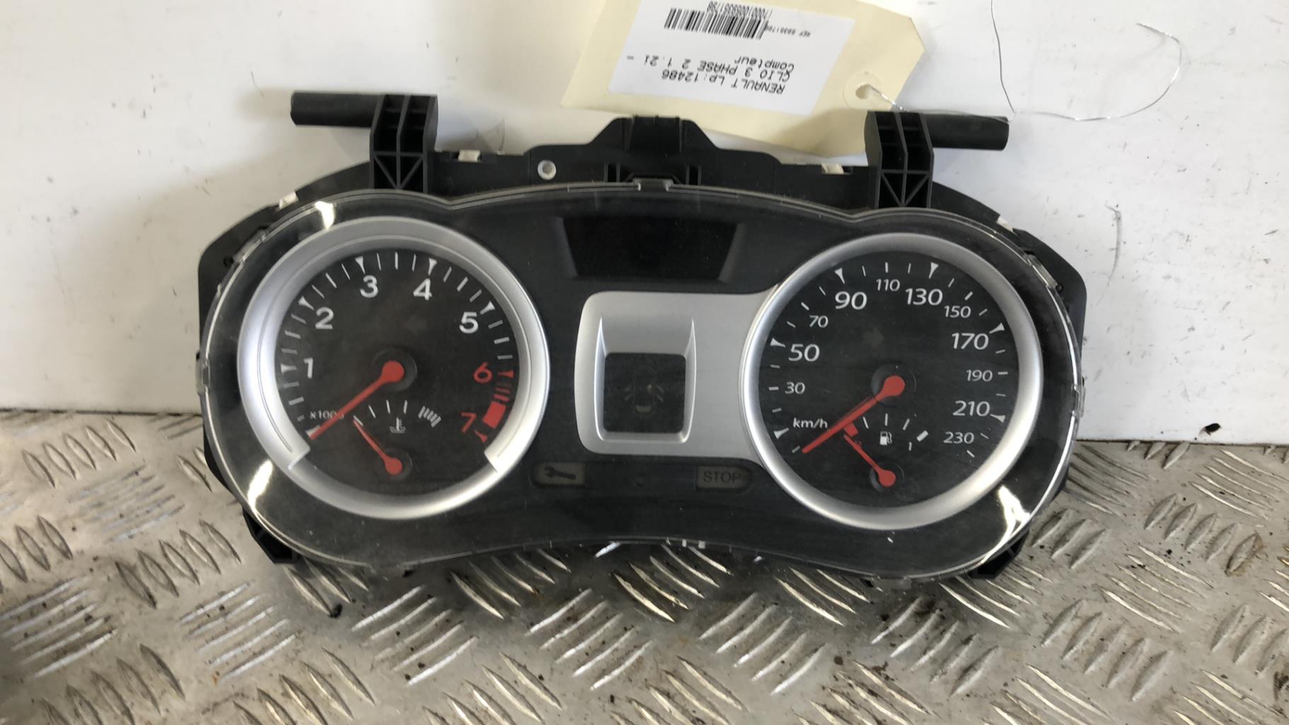 Compteur RENAULT CLIO 3 PHASE 2  - 1