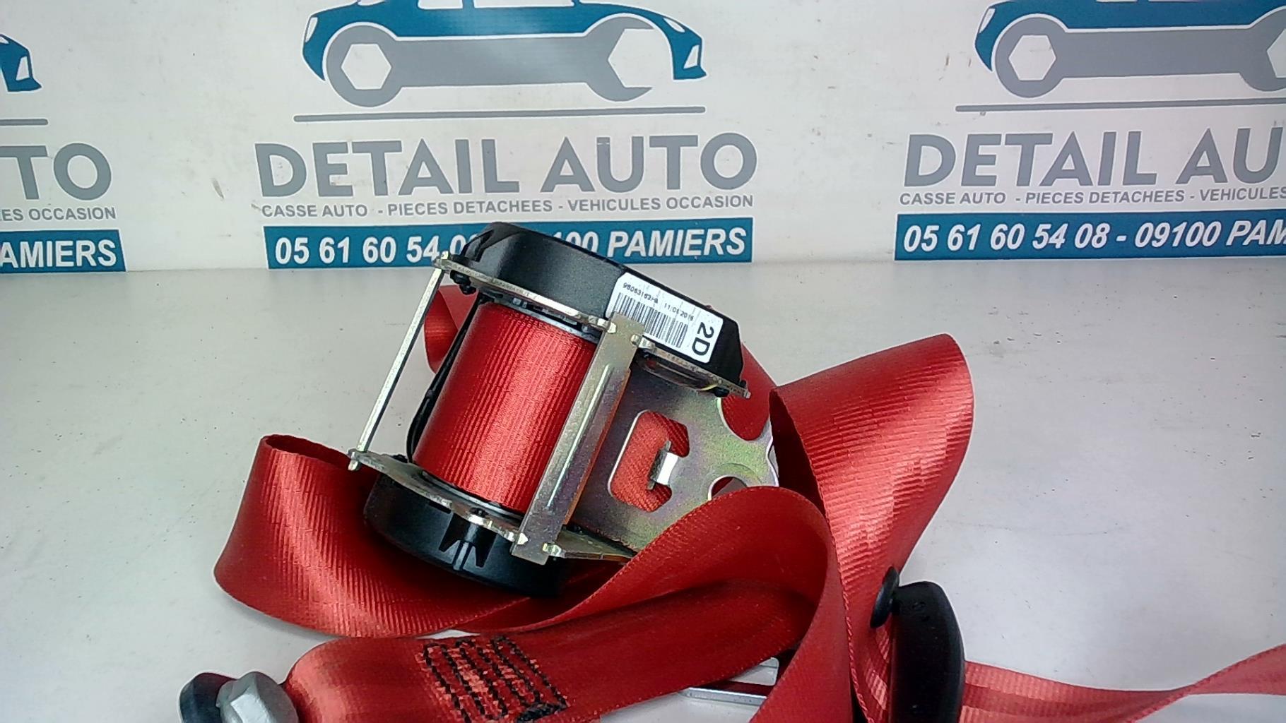 Cintura di sicurezza posteriore destra PEUGEOT 208 1 PHASE 2 Diésel - 1