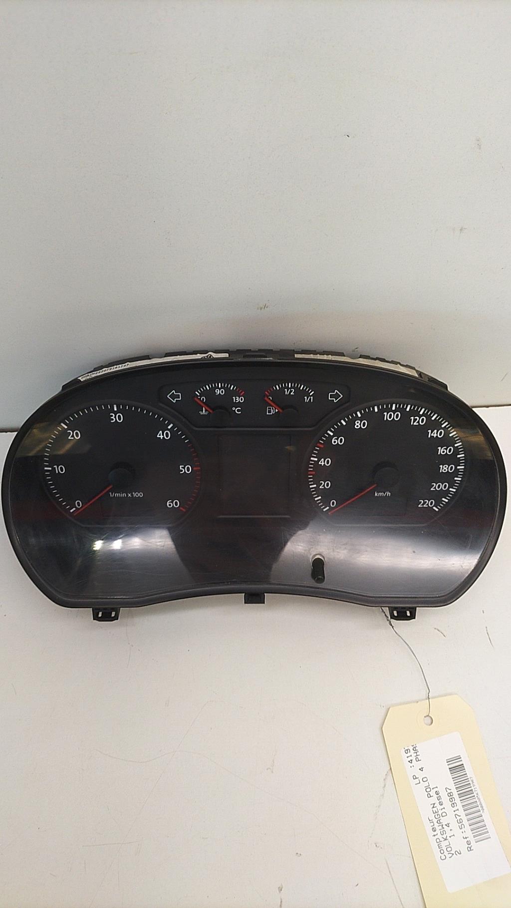 Compteur VOLKSWAGEN POLO 4 PHASE 2 Diesel - 1
