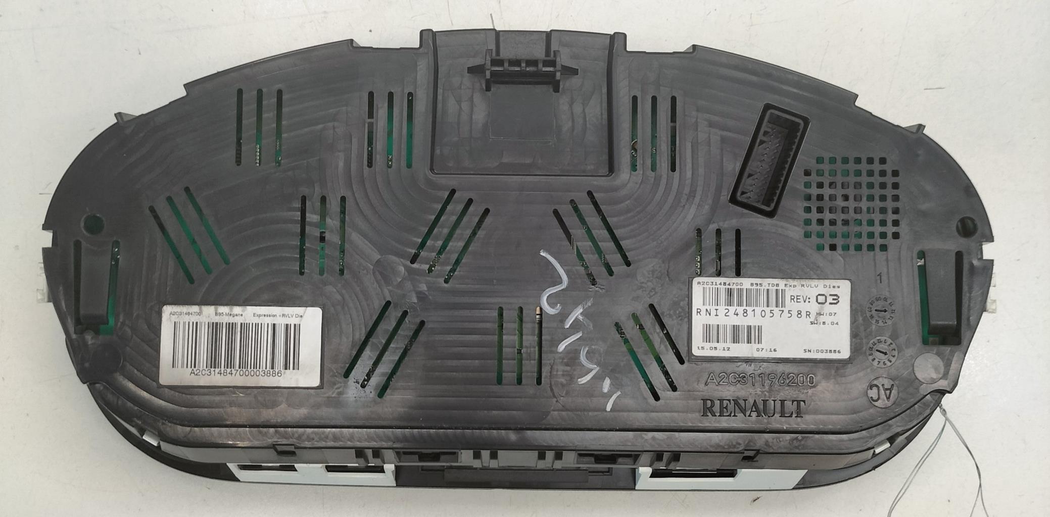 Compteur RENAULT MEGANE 3 PHASE 2 Diesel - 1